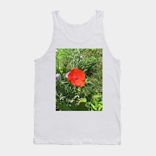 Little Red Poppy Tank Top